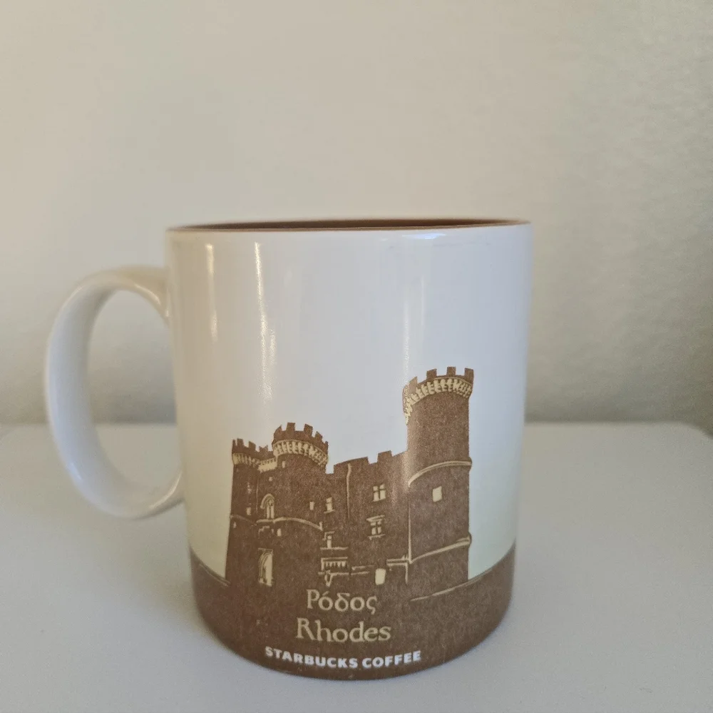 Starbucks Coffee Mug Rhodes Greece Icon Collector Series 16 oz 2018 Edition‎
